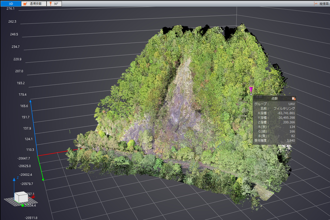 ３次元レーザースキャナー解析