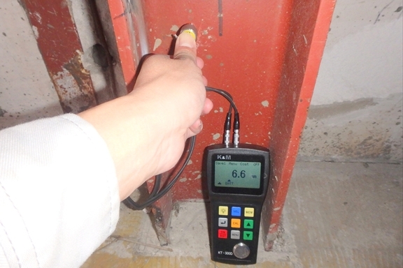 超音波厚さ計による調査